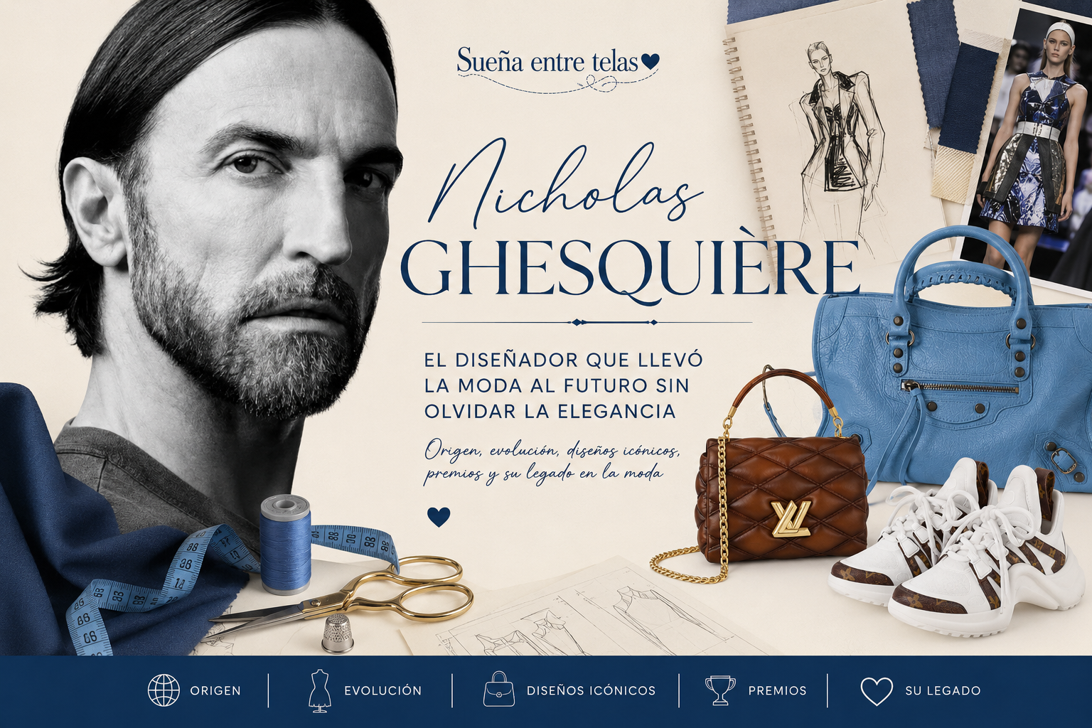 En este momento estás viendo Nicolas Ghesquière: El diseñador que llevó la moda al futuro sin olvidar la elegancia