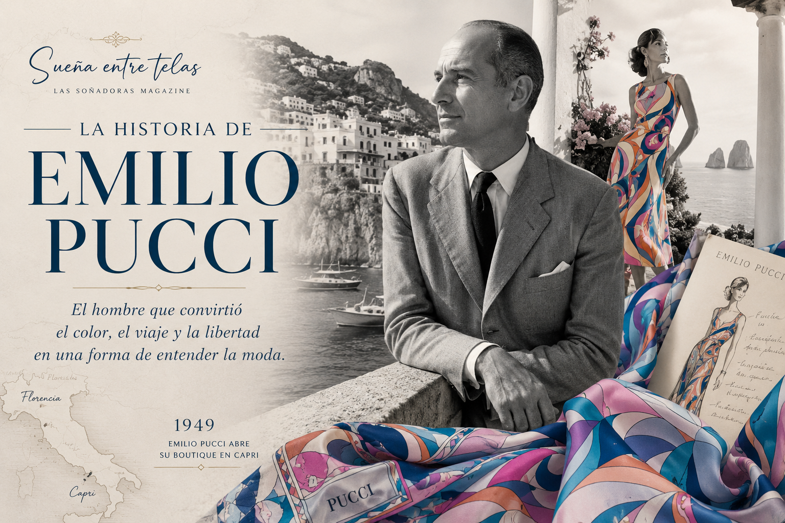En este momento estás viendo Emilio Pucci: el hombre que enseñó a la moda a sonreír