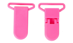 PINZA CHUPETERO PLASTICO FUCSIA